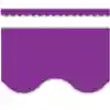 Bright Colored Scalloped Borders, Purple