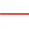 Bright Colored Scalloped Borders, Red