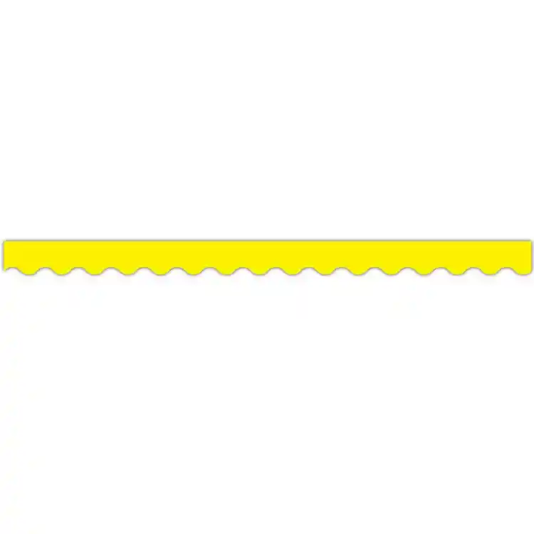 Bright Colored Scalloped Borders, Yellow
