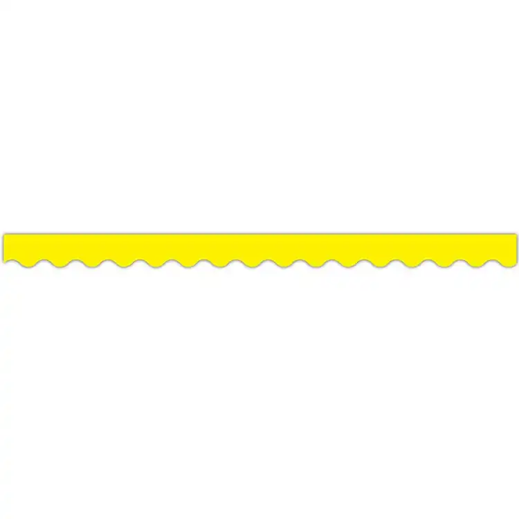Bright Colored Scalloped Borders, Yellow