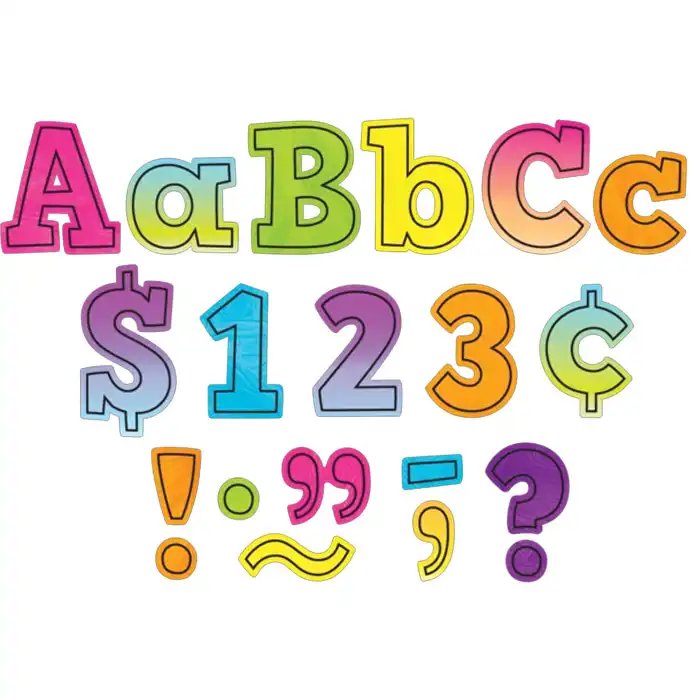 Teacher Created Resources Lettere E Numeri Per Bacheca Tema Cottage, Caratteri 10cm, 230 Pezzi (TCR7194)