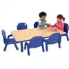 Becker's Beginnings Infant & Toddler Activity Table, Rectangle 30" x 48", Blue