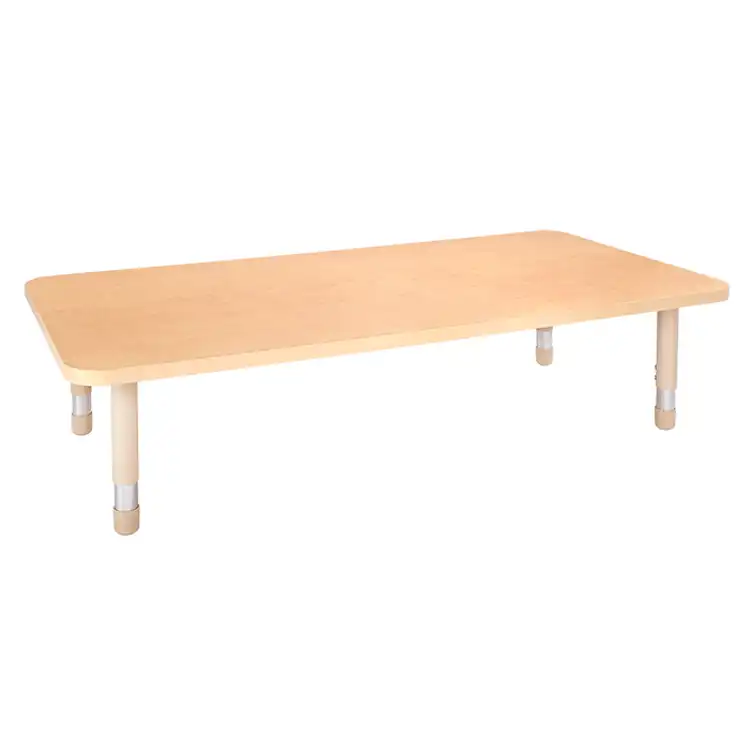 Becker's Beginnings Infant & Toddler Activity Table, Rectangle 30" x 60", Maple