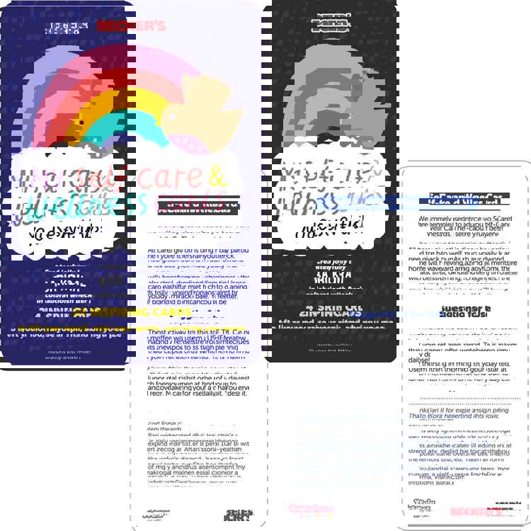 Becker's My Self-Care & Wellness Cards & Poster Set