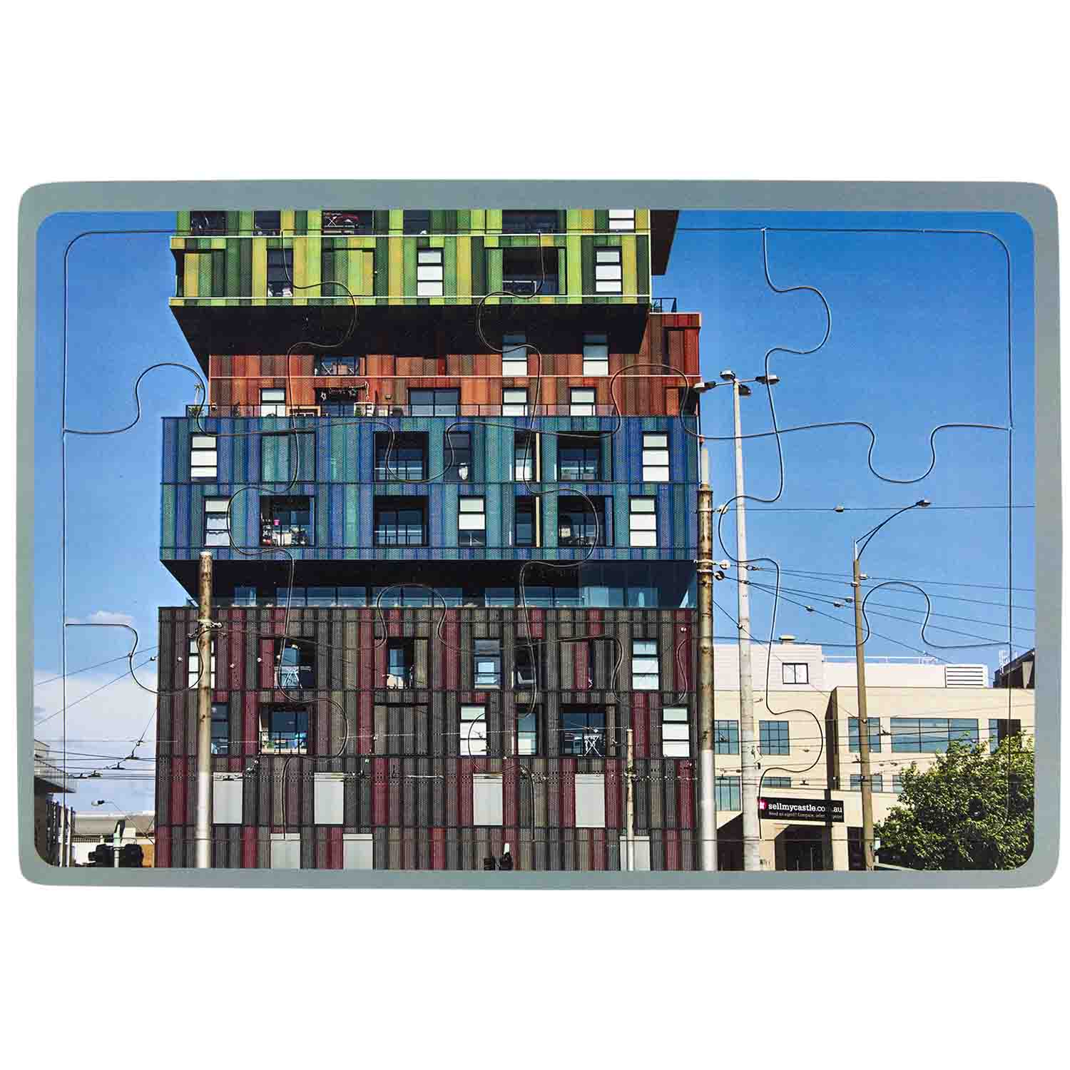 Becker's Building Inspirations 12-Piece Puzzles, Set of 6
