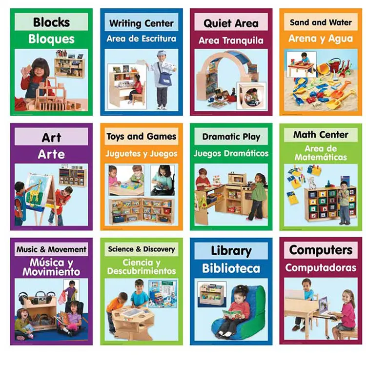 becker-s-bilingual-center-signs-becker-s-school-supplies for Free Printable Preschool Center Signs In English And Spanish Becker's Bilingual Center Signs | Becker's School Supplies for Free Printable Preschool Center Signs In English And Spanish