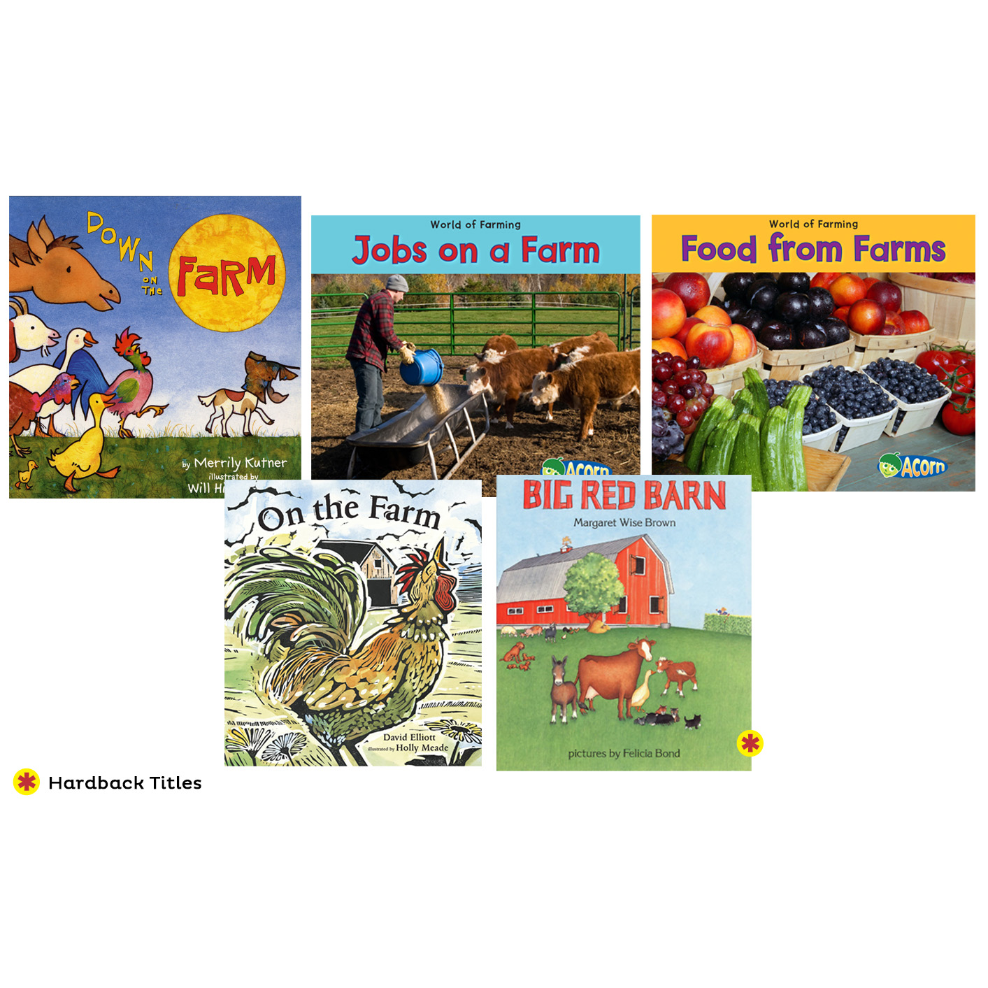 theme book set farms 5 books beckers school supplies big red barn book