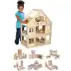 My First Dollhouse & Furniture Set
