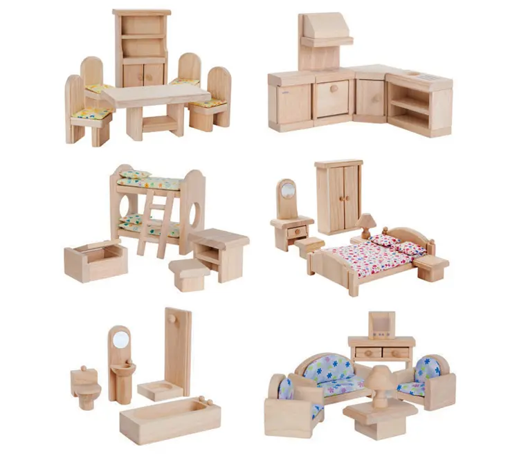 My First Dollhouse & Furniture Set