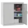 Storage Cabinet with Adjustable Shelves, Gray, 18"D x 36"H, 2 Shelves