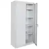 Storage Cabinet with Adjustable Shelves, Gray, 24"D x 72"H, 4 Shelves