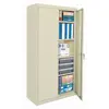 Storage Cabinet with Adjustable Shelves, Putty, 24"D x 72"H, 4 Shelves