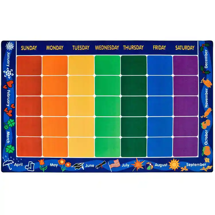 Calendar Classroom Rug