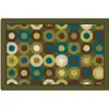 Calming Circles Classroom Rug, Nature's Colors, Rectangle 8' x 12'