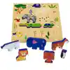 Wood Stacking Puzzle Set