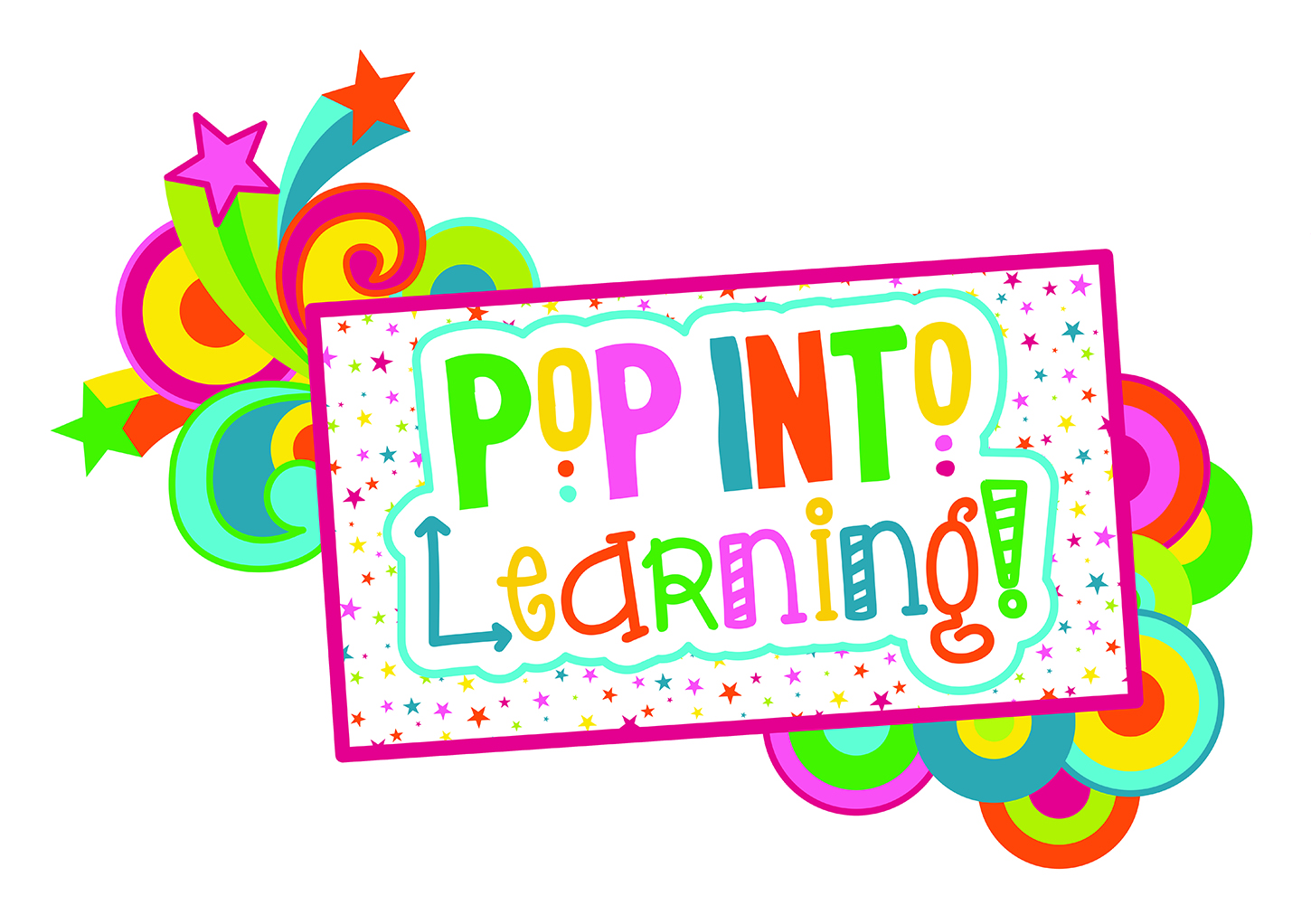 School Pop Pop into Learning Bulletin Board Set Becker's School Supplies