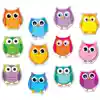 Colorful Owls Cut-Outs