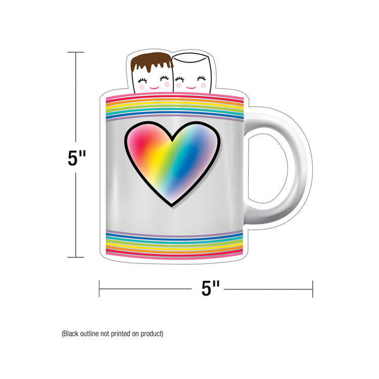 Industrial Café Donuts and Cocoa Mugs Colorful Cut-Outs®