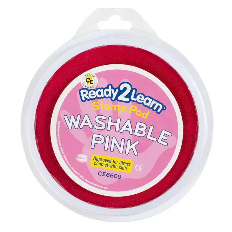 Jumbo Circular Washable Stamp Pads, Hot Pink
