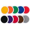 Jumbo Circular Washable Stamp Pads, Set of 10