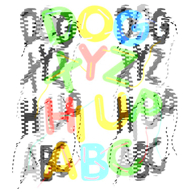 Lacing Letters, Upper & Lowercase