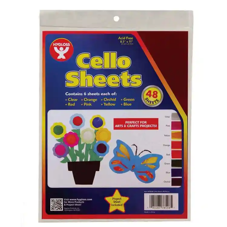 Cellophane Sheets, 48 Sheets