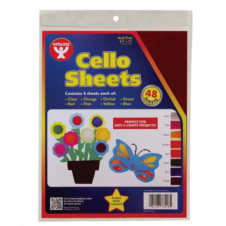 Cellophane Sheets, 48 Sheets