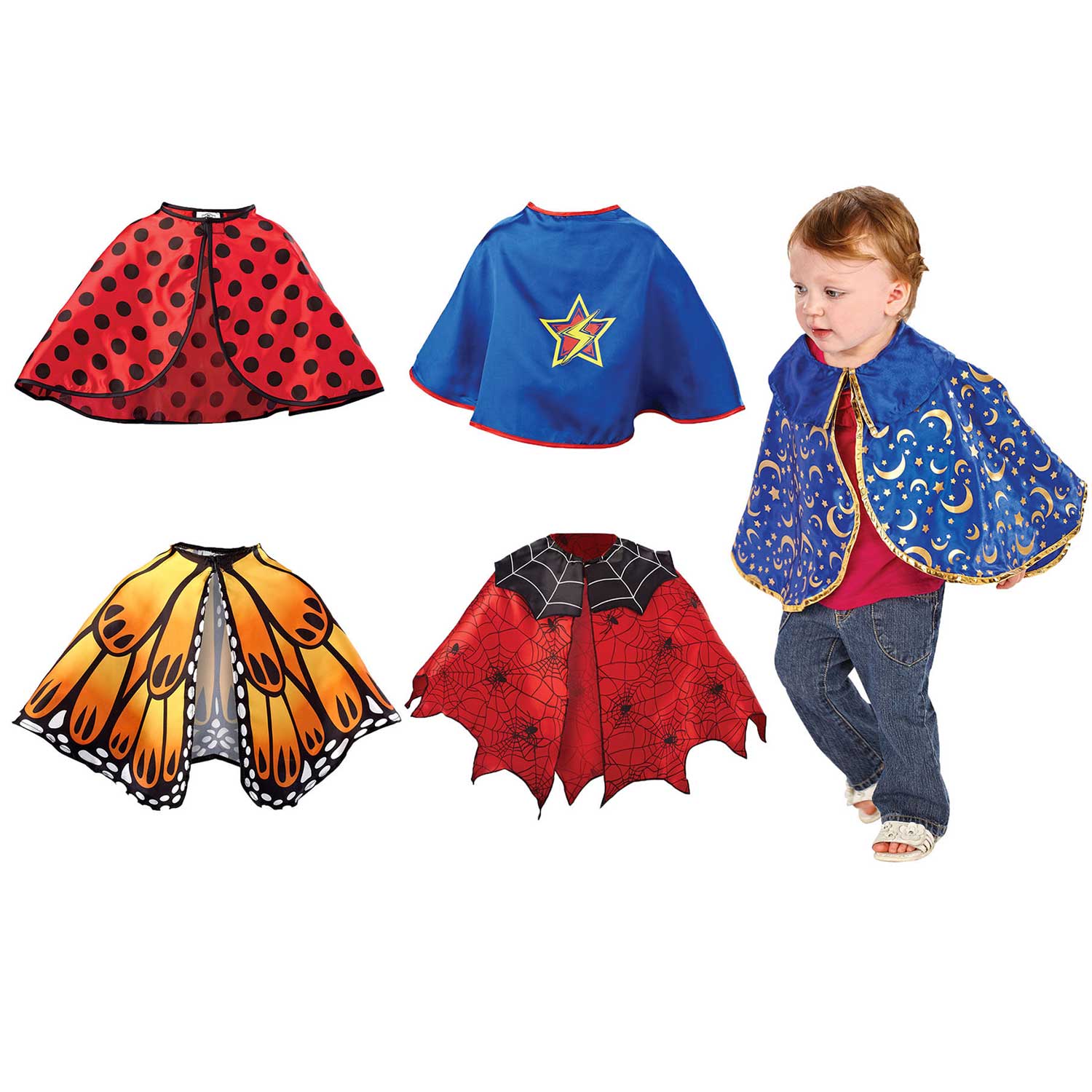 Toddler DressUp Capes, Set of 5 Becker's School Supplies