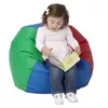 Round Bean Bag Chairs, Rainbow, Toddler, 26"
