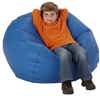 Round Bean Bag Chairs, Blue, Deluxe, 35"