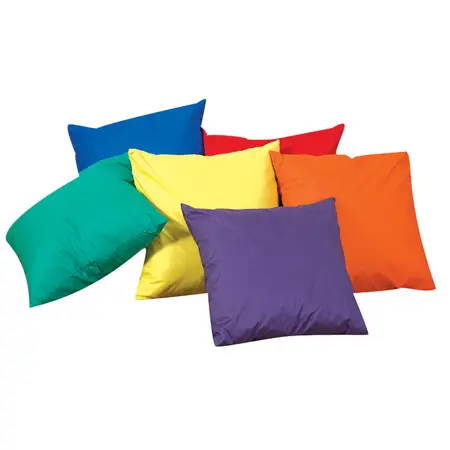 "12"" Pillows-Primary Colors, Set of 6"