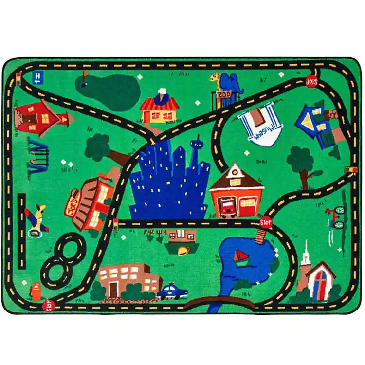 Cruisin' Around The Town Classroom Rug