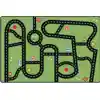 Drive & Play Accent Classroom Rug, Rectangle 2'8 x 4'