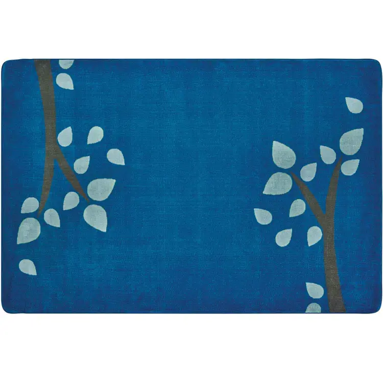KIDSoft™ Branching Out Rug, Blue, Rectangle 4' x 6'
