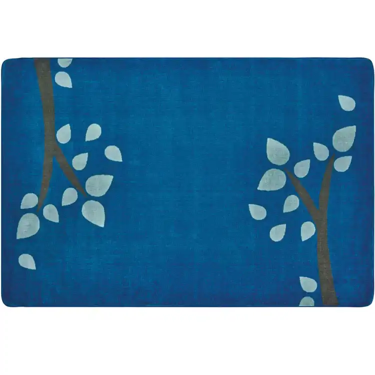 KIDSoft™ Branching Out Rug Blue Rectangle 7' 6" x 12'