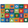 KIDSoft™ Animal Patchwork Rug, Primary Colors, Rectangle 6' x 9'