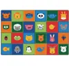 KIDSoft™ Animal Patchwork Rug, Primary Colors, Rectangle 8' x 12'