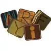 Toddler Alphabet Blocks Rug Squares, Nature's Colors