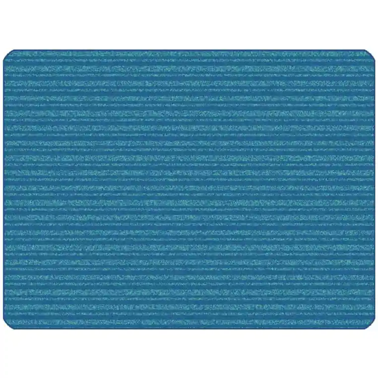KIDSoft Subtle Stripes Rug Blue Teal 3' x 4'