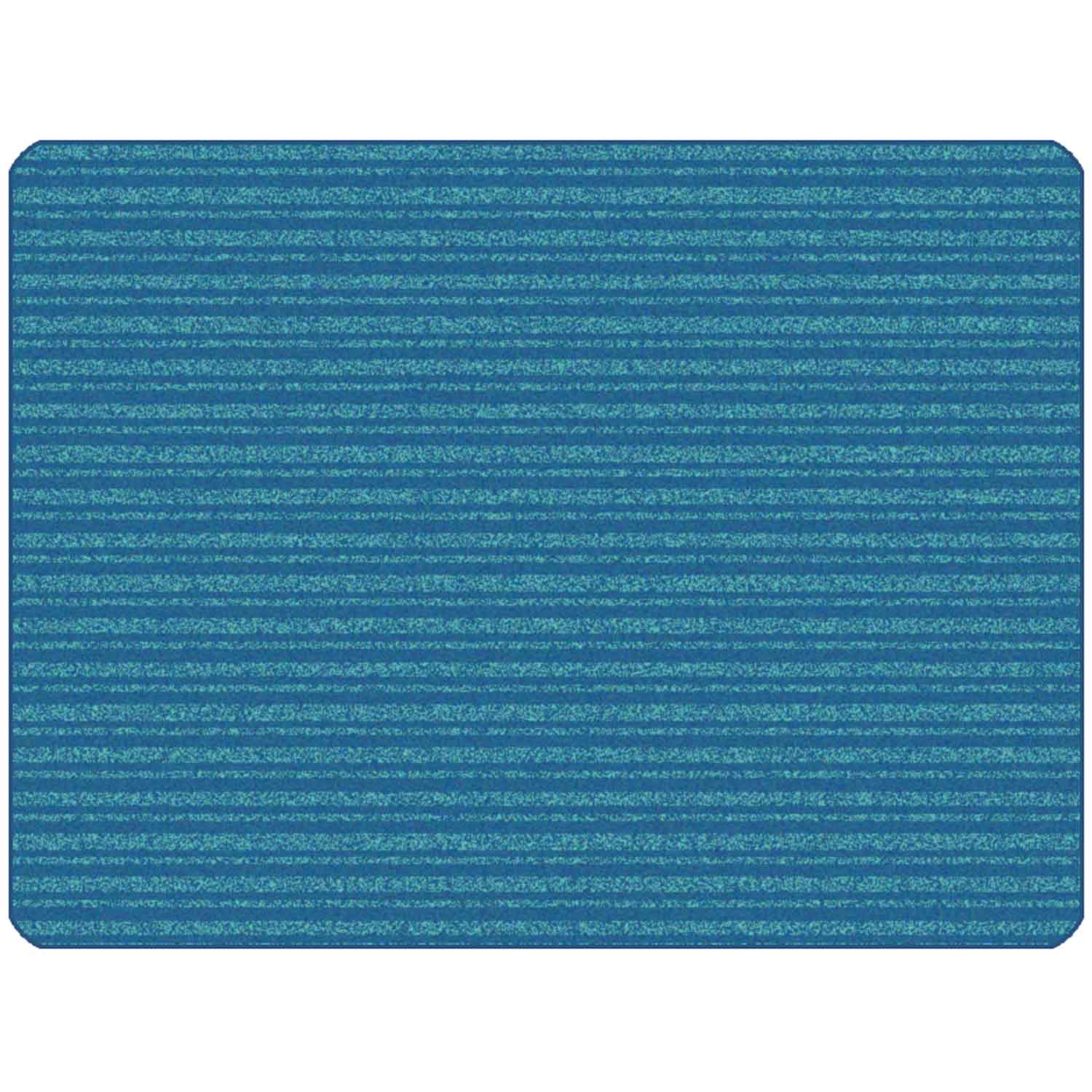 KIDSoft Subtle Stripes Rug Blue Teal 4 x 6
