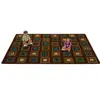 Literacy Squares Classroom Rug, Nature's Colors