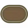 Braidful Nature Colors Rug, Oval 6' x 9', Brown