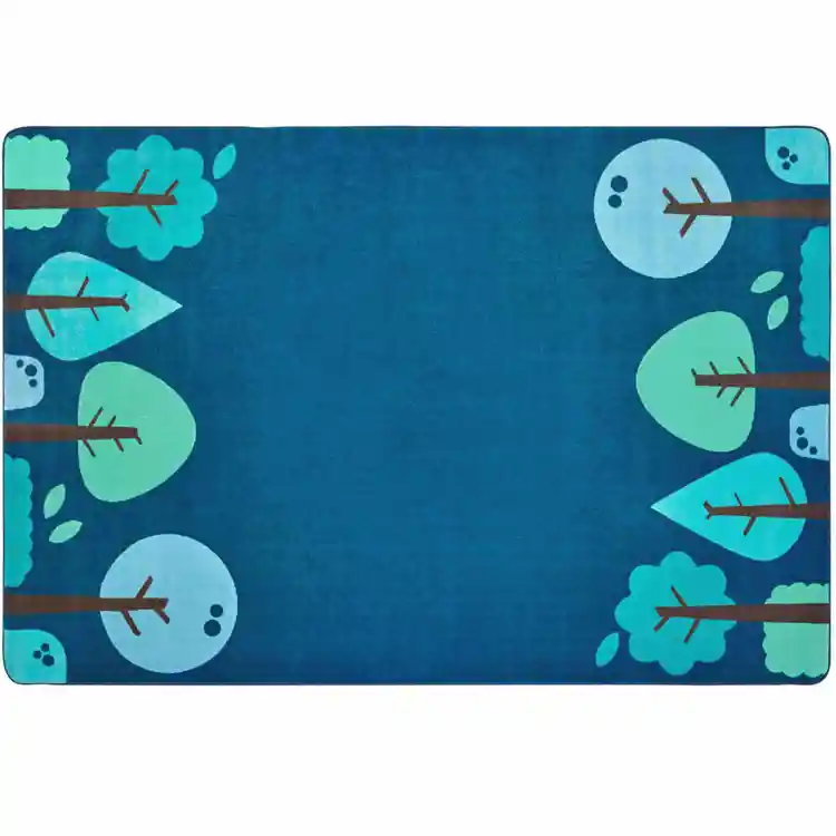 KIDSoft™ Tranquil Trees Rug, Blue, Rectangle 7'6" x 12'