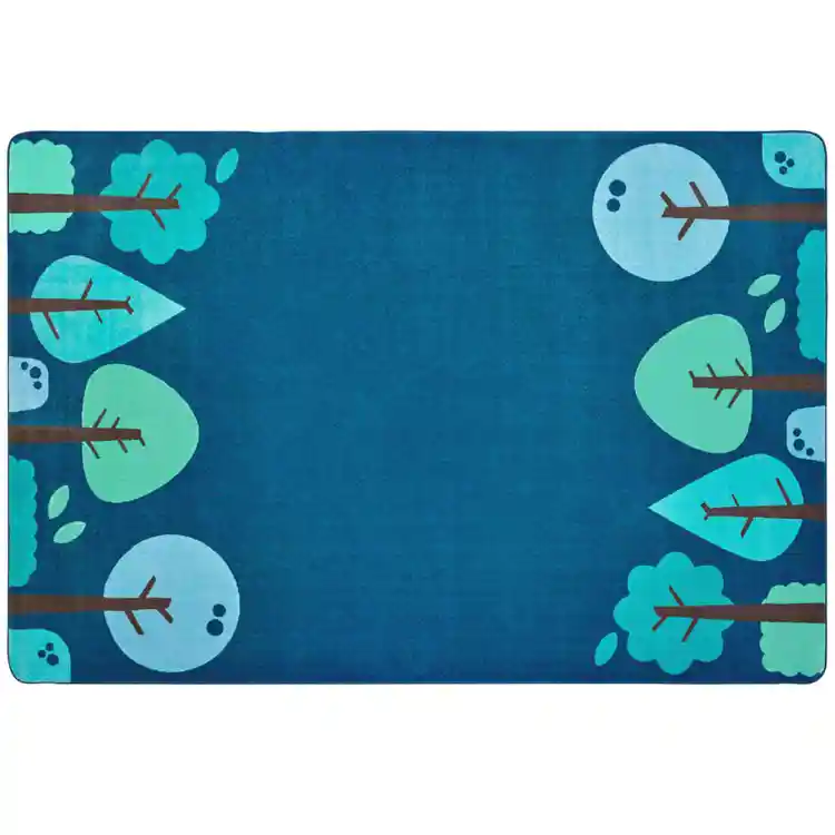 KIDSoft™ Tranquil Trees Rug, Blue, Rectangle 8' x 12'