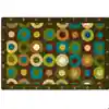 Alphabet Calming Circles Classroom Rug, Nature's Colors