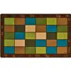 Nature's Colors Seating Classroom Rug, Rectangle 7'6" x 12'