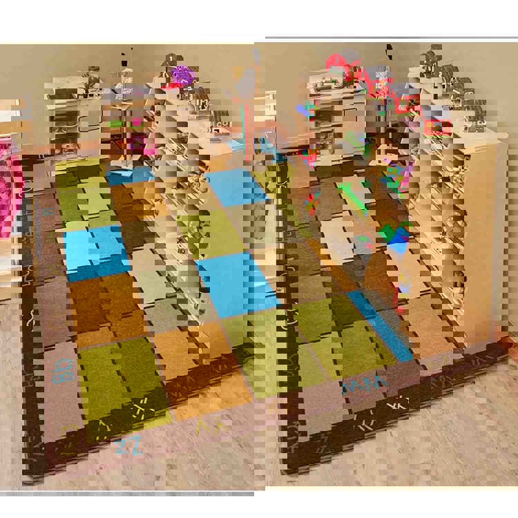 Nature's Colors Seating Classroom Rug | Becker's