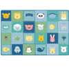 KIDSoft™ Animal Patchwork Rug, Soft Colors, Rectangle 4' x 6'