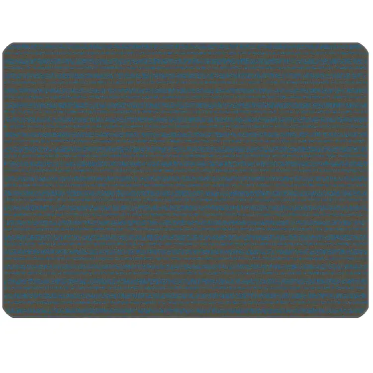 KIDSoft Subtle Stripes Rug Grey Blue 6' x 9'