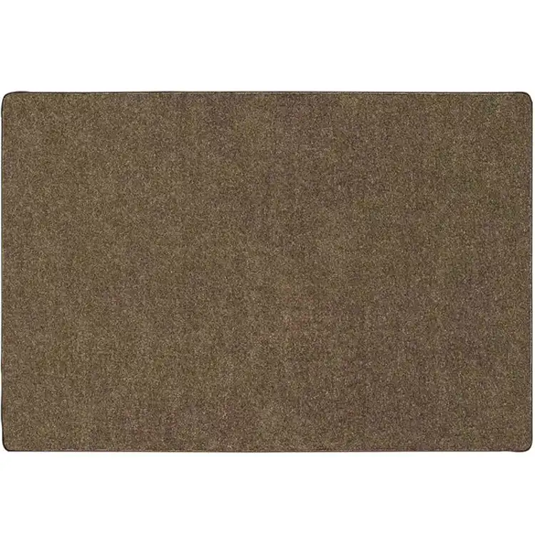Mt. St. Helens Solid Color Classroom Carpet Collection, Mocha, Rectangle 6' x 9'